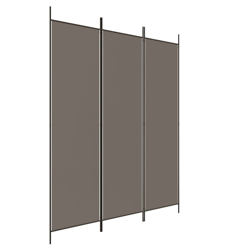 Cloison 3 panneaux vidaXL anthracite 59,1 po x 86,6 po, 3, Anthracite, H 86,6 po x l 59 po