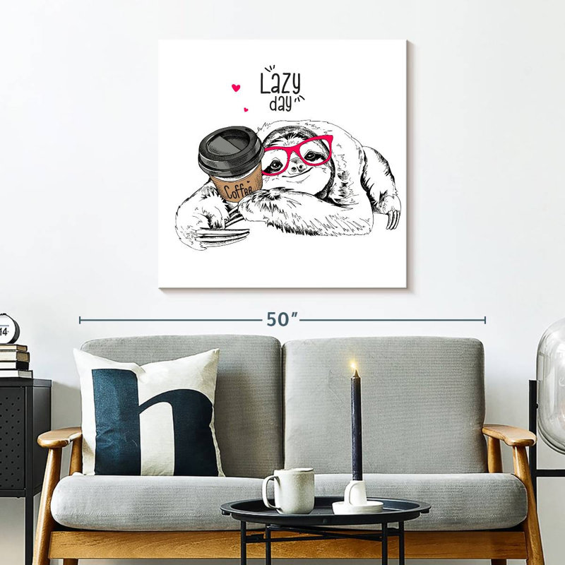 Brampt Sloth Lazy Day, 30" H x 30" W