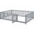 Gray Full Solid Wood Daybed With Fence Guardrails, 2 Drawers, And Convenient Assembly Size Guardrails Space Simple To Assemble-69591174-69591225