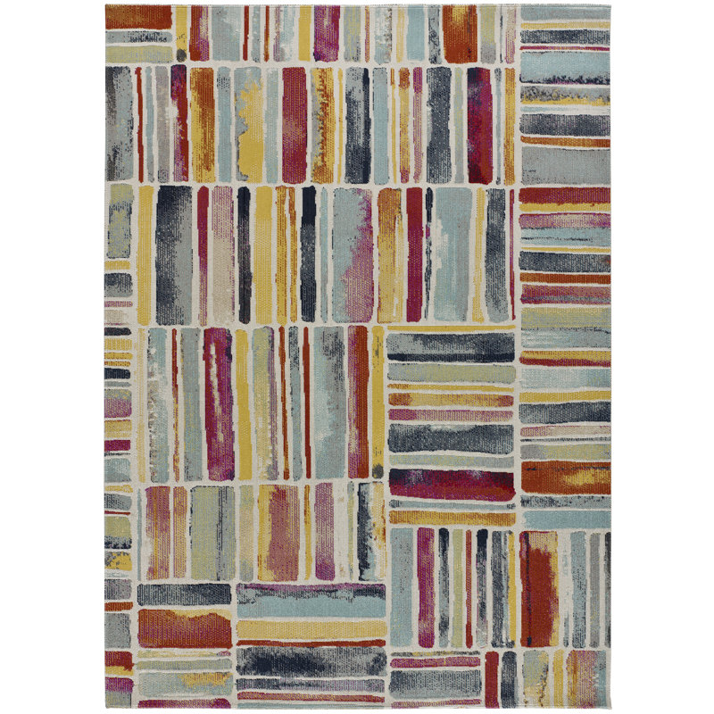 Zivon Geometric Indoor / Outdoor Area Rug, Rectangle 200 x 290cm