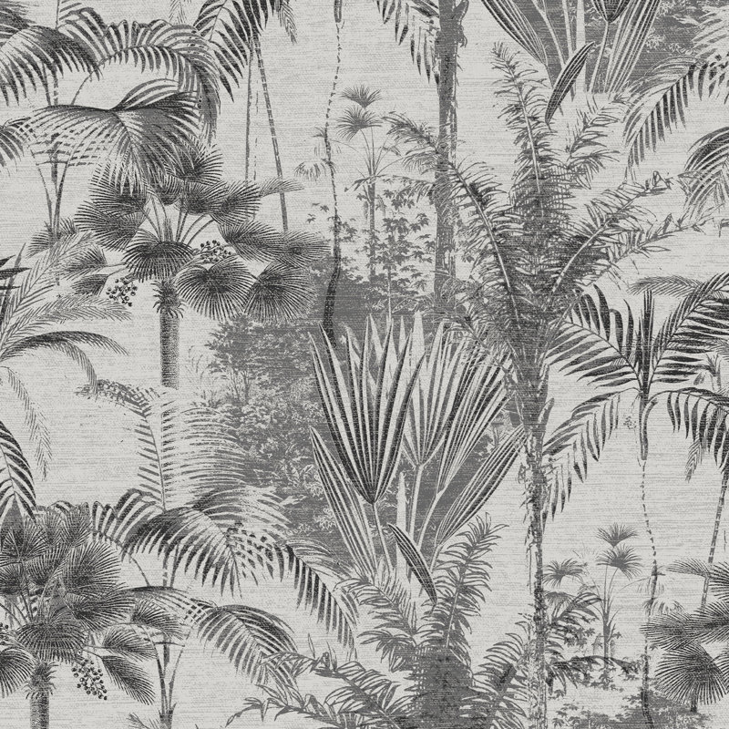 Sublime Floral Vinyl Wallpaper Double Roll, Mono