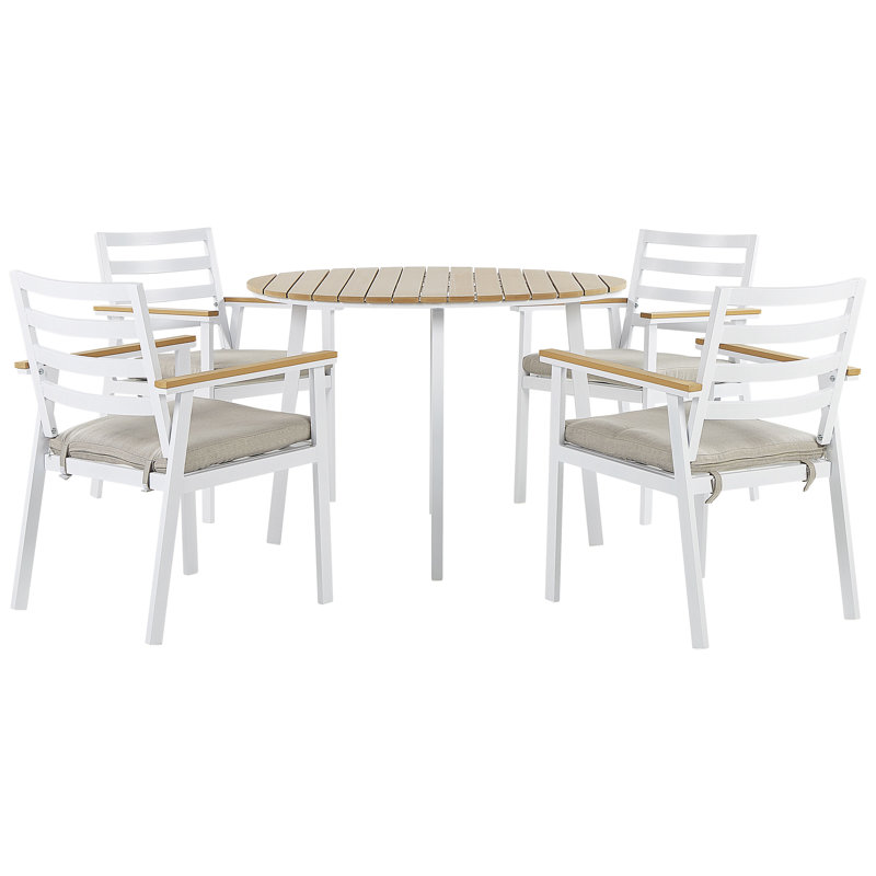 Melasia Rectangular 5- Piece 4- Person 140cm L Table Set
