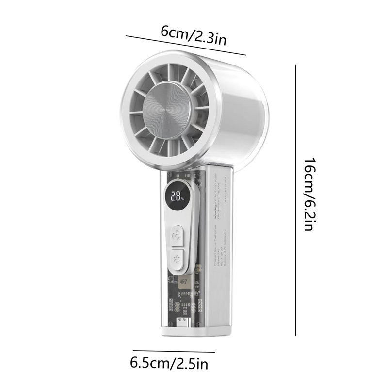 Ventilateur à main kbndieu, White