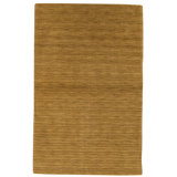 Hand Knotted Wool Area Rug in Olive Green
