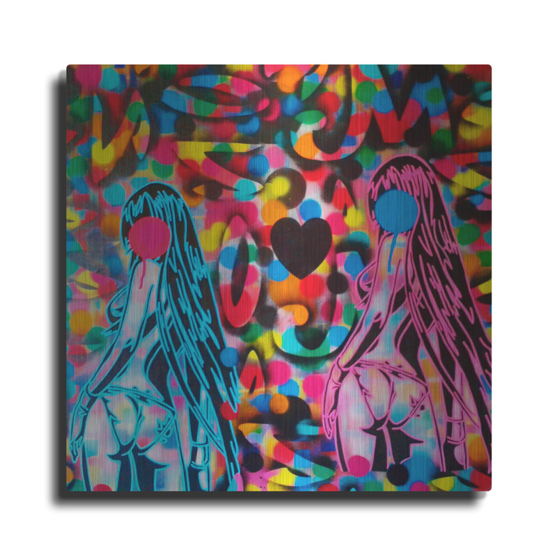 «Manga» par Abstract Graffiti, art mural en métal
