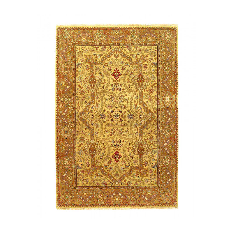 Fine Hand Knotted Persian Tabriz design 6' X 8'11''