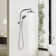 8" Rainfall Round Wall Mount Shower System Shower Faucet with Handheld Spray