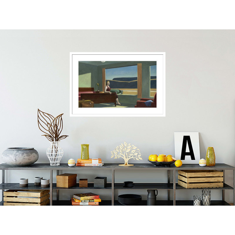 Western Western par Edward Hopper - estampe numérique encadrée, H 27,86 po x l 41,5 po