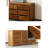 Solid Wood Nine Drawers Storage Cabinet 62.99 " W Sideboard