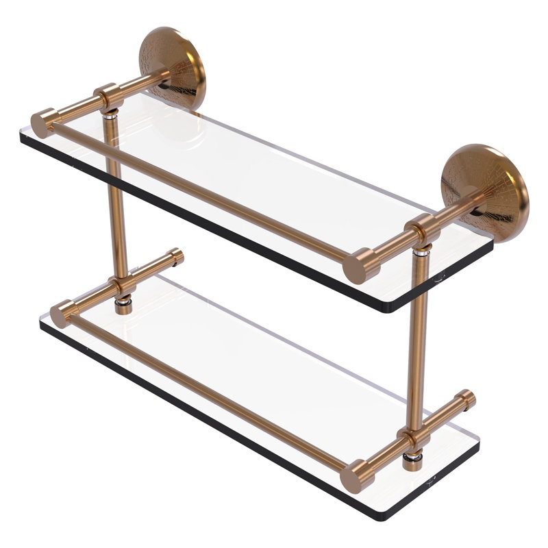 Tilney 2 Piece Tiered Shelf, Brushed Bronze