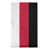 Blanc cassé / rouge écarlate / noir