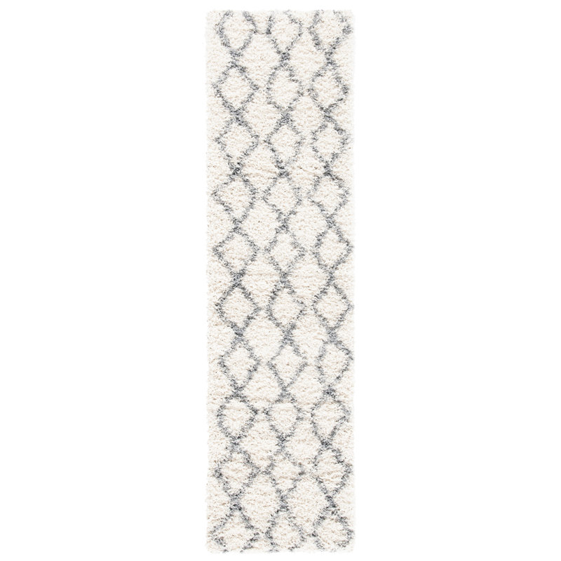 Millwright Shag 600 Performance Geometric Rug, Runner 2'2" x 8'
