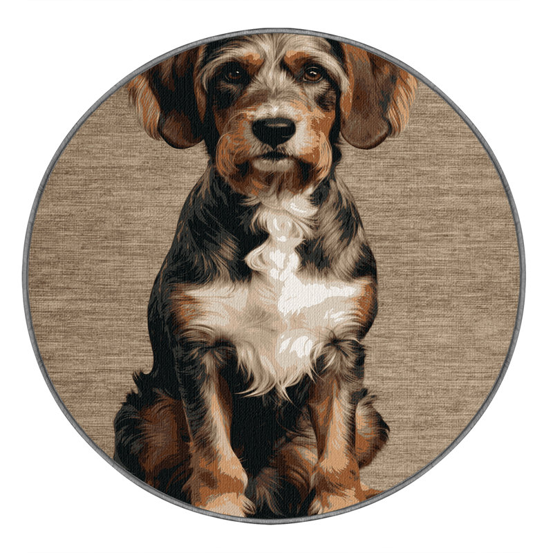  Tapis lavable Griffon, Rond 7 pi