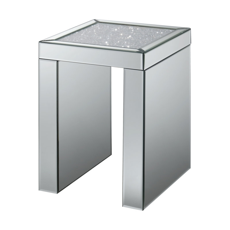 Tseng Glass Top End Table