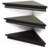 Modern Triangle Floating Shelves Set, Rustic Farmhouse Corner Wall Mounted Shelves For Home And Office Decor