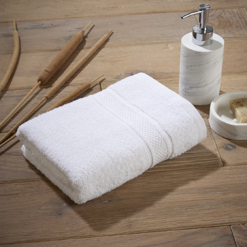 Luxury Zero Twist 100% Cotton Hand Towel, White