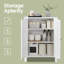 Armoire de rangement autoportante avec tablettes réglables H 31,4 po Laken-1701874723