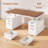 Electric Standing Desk With 6 Drawers, 55" Adjustable Stand Up Desk With Storage-994155728