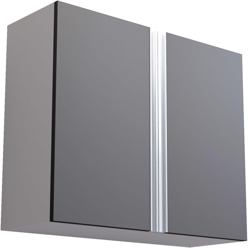 Armoire murale de rangement modulaire Premium Garage, porte à fermeture douce, poignées intégrées, fabrication de boîte en contreplaqué robuste, organisateur d'outils et d'équipement, 36 pouces