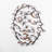 Hand-Painted Decorative Metal Wall Accessory, 37.0 x 22.8 x 2.0 Inches | 100% Metal, Weight: 3.6 lbs | Unique Artistic Design, Perfect for Home Decor, Living Room, or Office | Color Tone & Texture May Vary