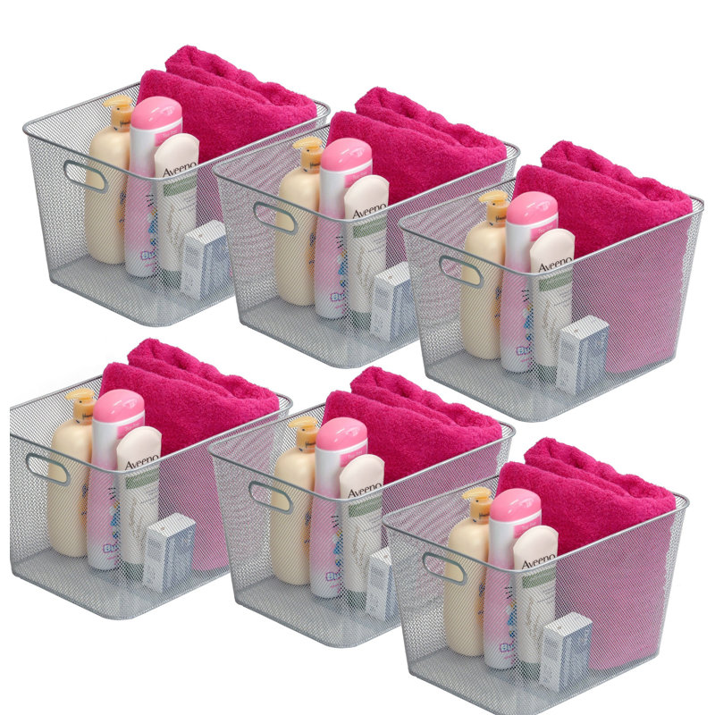 Ensemble de panier supérieur en fil de cuisine, H 10 po x l 14 po x P 8,8 po, Argent