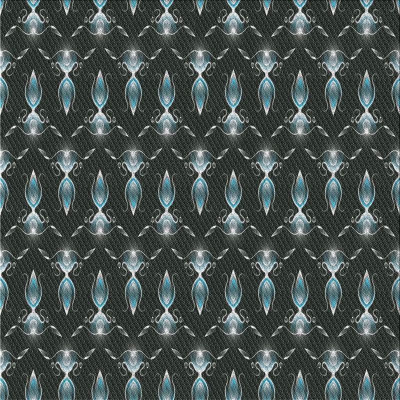 Noir Tapis décoratif, Carré 3 pi