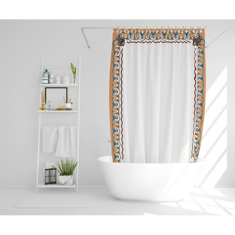 Stig Polyester Shower Curtain, 168cm H x 168cm W