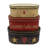 Oval Rustic Vintage Cardboard Nesting Boxes Set of 3