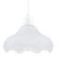 Sculptural Frosted Alabaster Glass Ripple Pendant Ceiling Light Shade By 