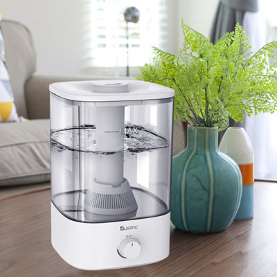 Onewell 1 gal. Cool Mist Ultrasonic Tabletop Humidifier with Adjustable Humidistat for 350 cu. ft.