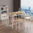Dazhia 4 - Person Four Leg Dining Set-248477525-248477521-248477527