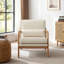 Fauteuils rembourrés en bois massif Lemley -896497330