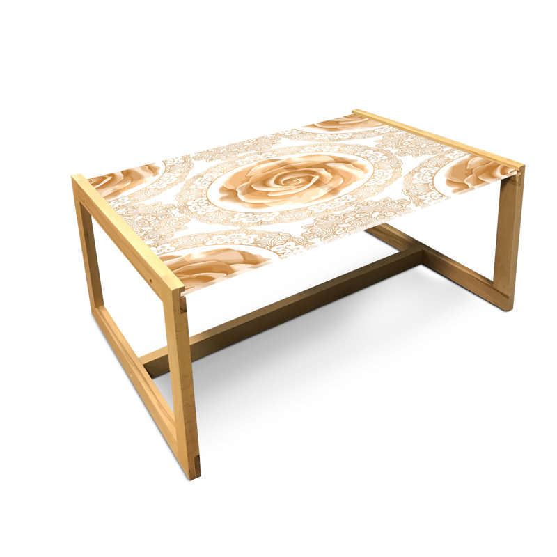 Jagdesh Trestle Coffee Table, 40cm H x 91cm W x 62cm D