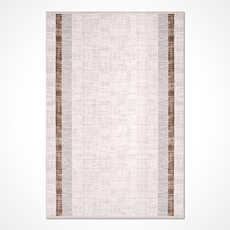 Modern Beige Machine Washable Non-Slip Area Rug, Rectangle 2'8" x 5'