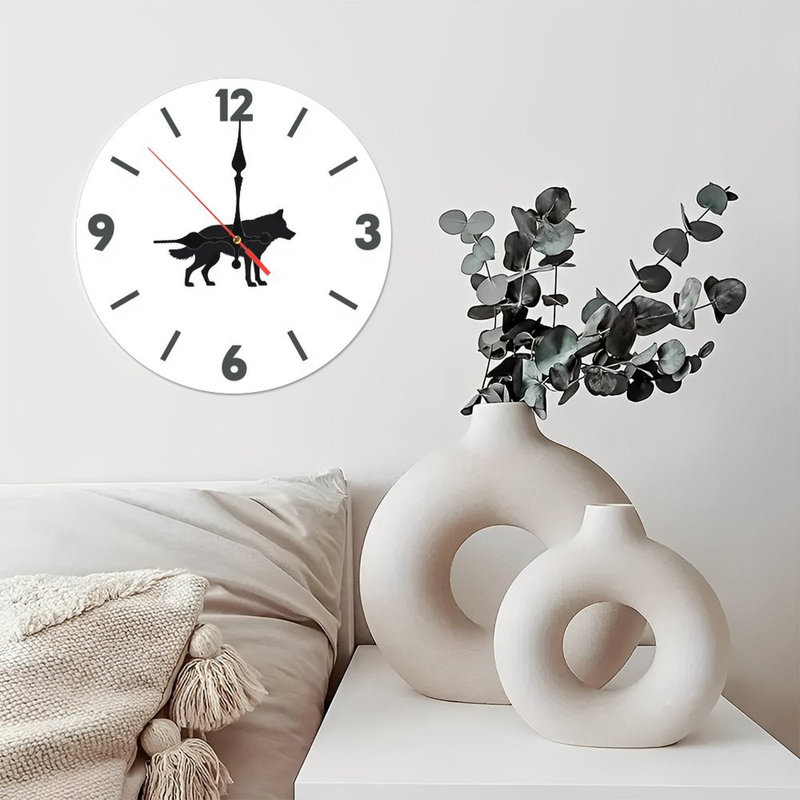 Bear Wooden Wall Clock