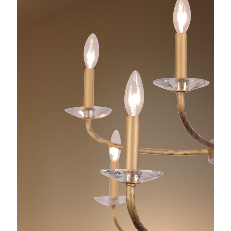 Minka Lavery Atella - 12 Lights Chandelier In Ashen Gold Finish, 12, 28.25" H x 48" W x 48" D