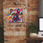  «French Bulldog - Abstract» par Rey Klimt, art mural sur toile, 37 po x 37 po-2100087916