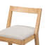Ensemble de 2 tabourets d'intérieur en bois d'hévéa avec sièges rembourrés confortables et dossiers ergonomiques pour divers espaces-1671899921