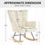 Chaise berçante rembourrée Jillan-81773942