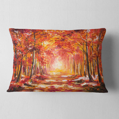 Landscape Reversible Throw Pillow