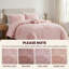 Ensemble d'édredon en chenille touffeté à motif floral rose, ensemble de literie pour lit double / grand réversible 4 pièces avec coussin décoratif floral, antimicrobien