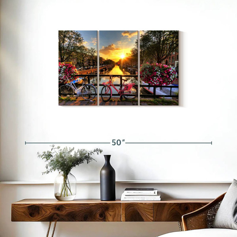 Lilie Amsterdam Bikes, 20" H x 33" W