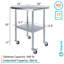 Table en acier inoxydable avec roulettes-121517486