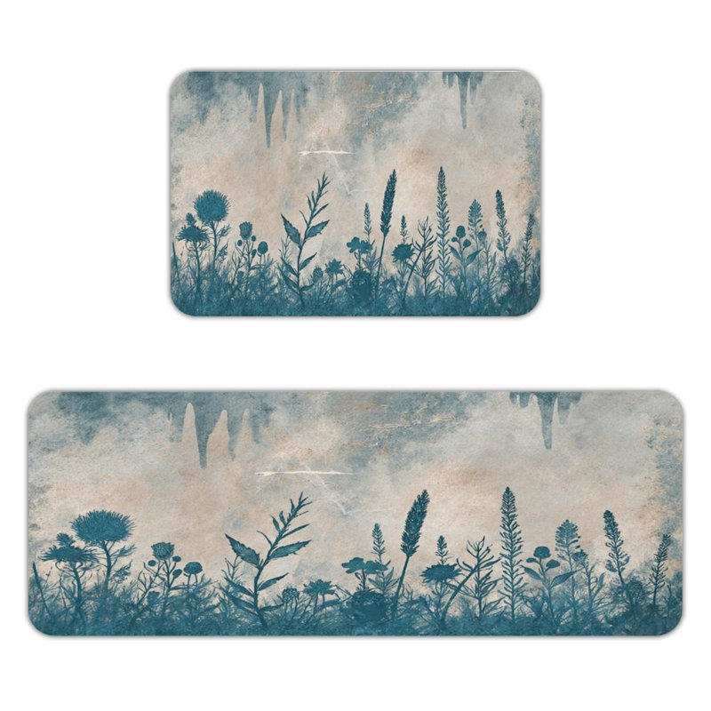 Tapis de cuisine rétro, 2 unités