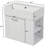 21.7'' Wall-Mounted Single Bathroom Vanity With Ceramic Top-858855903