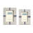 MDF/Bone/Glass Picture Frame - Set of 2