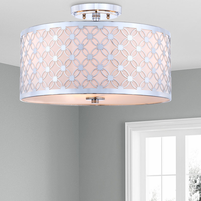 Snodland Fabric Semi Flush Mount