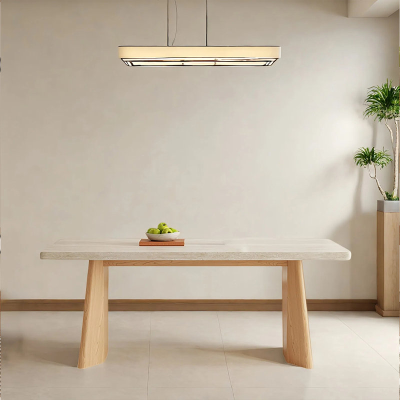 Table de salle à manger simple et durable, H 29,92 po x L 86,61 po x l 31,49 po