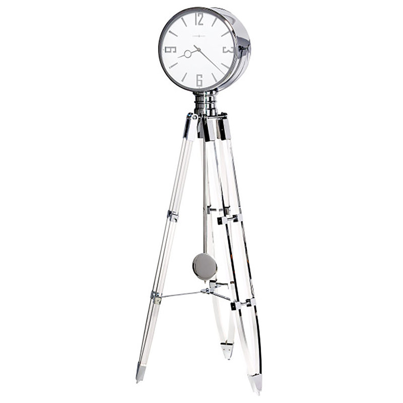 Chaplin 73.5'' H Metal Floor Clock with Adjustable Chime Volume
