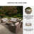Danny 82.25" Wicker Outdoor Sofa